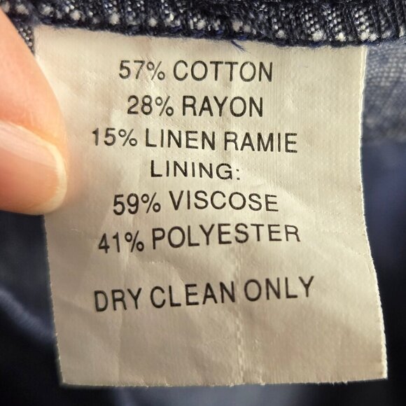 Trina Turk Size Small Blue Romper Cap Sleeve Button Front Zip Fly V-neck - Picture 10 of 14